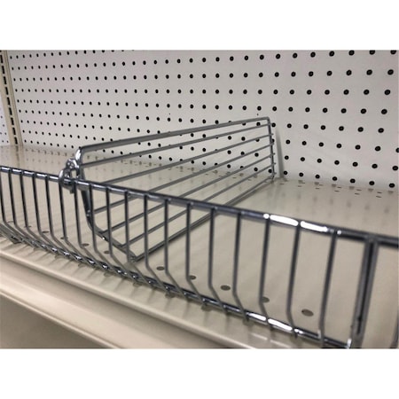 Steel Wire Binning Shelving Unit Silver15 X 0.5 X 3 In.